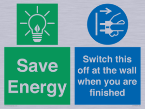 Save Energy - Switch this off at the wall when you are finished